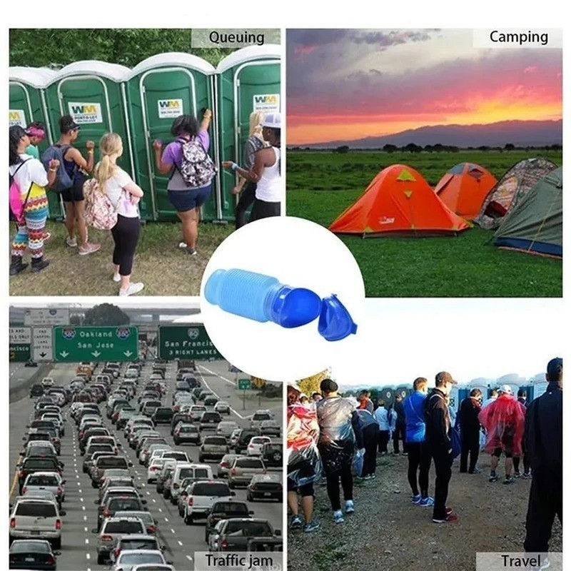 Portable Urinal Male Female Emergency Travel Camping Car Toilet Pee Bottle Kit ✅