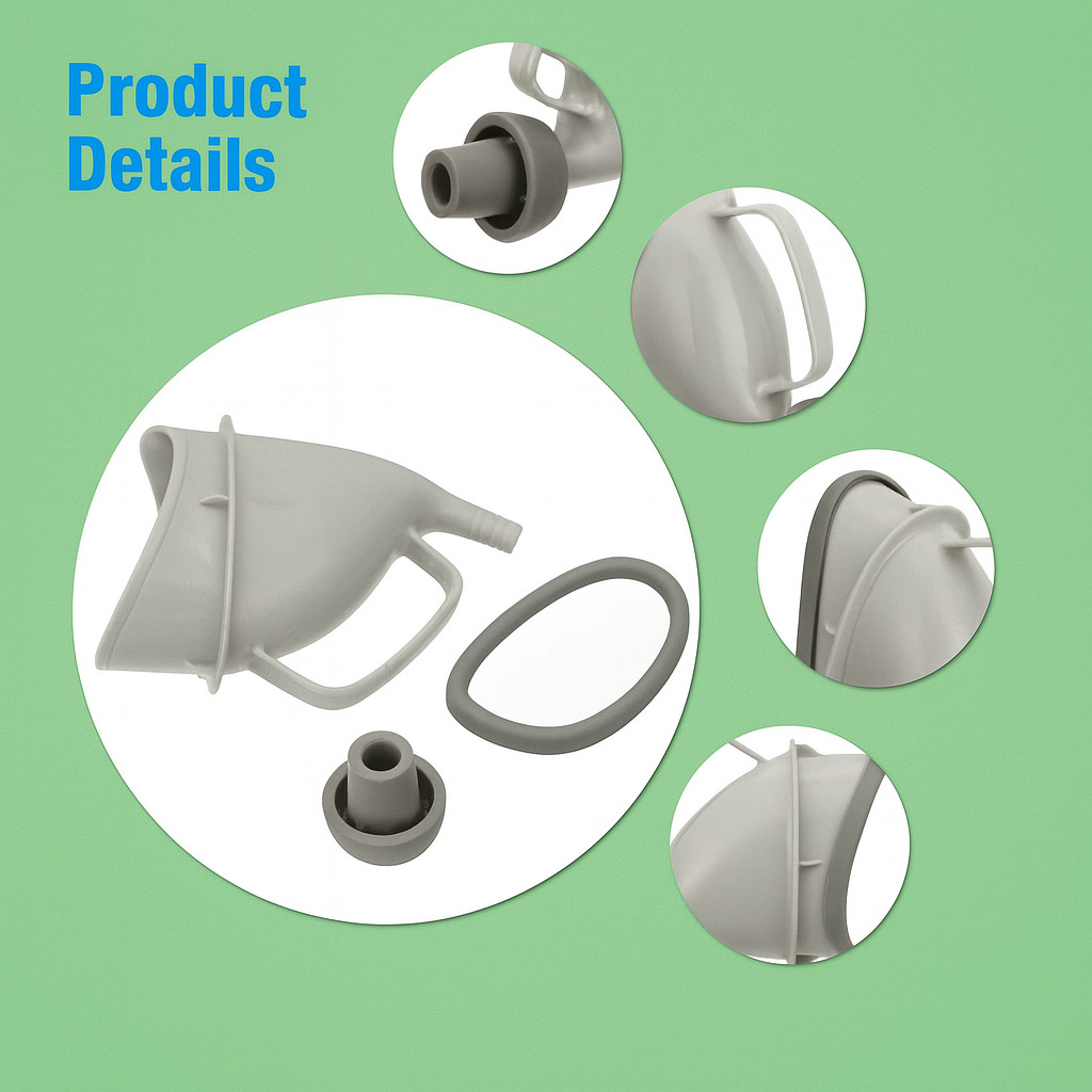 2Pcs Portable Potty Pee Funnel Men Women Emergency Urinal Outdoor Toilet Device