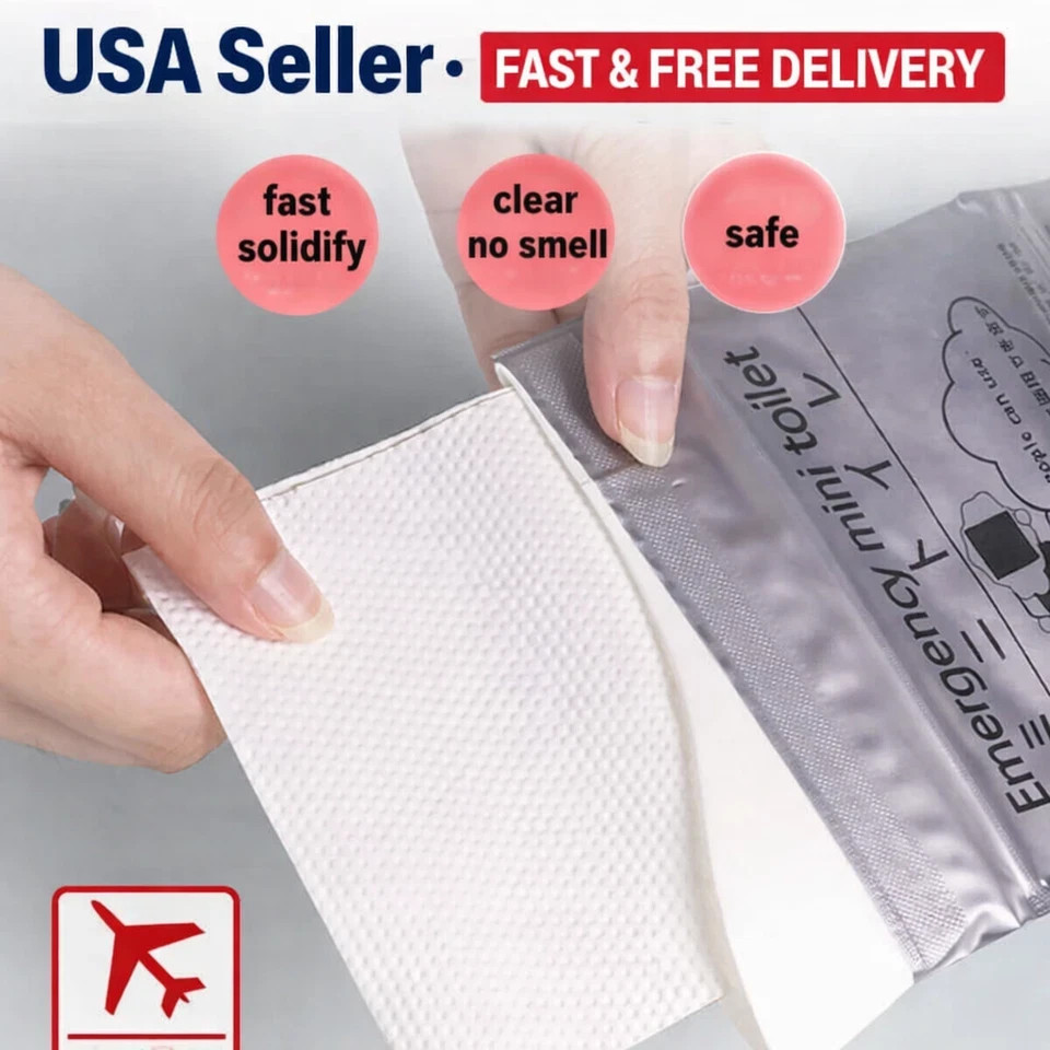 ( Pack of 3 )Disposable Urinal Bags Camping Pee Bags Unisex Urine Bag Vomit Bag