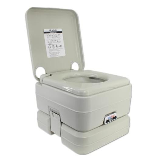 Premium Camping Portable Toilet – 5.8 Gallon Waste 3.43 Gall Fresh 2.6 Gallon