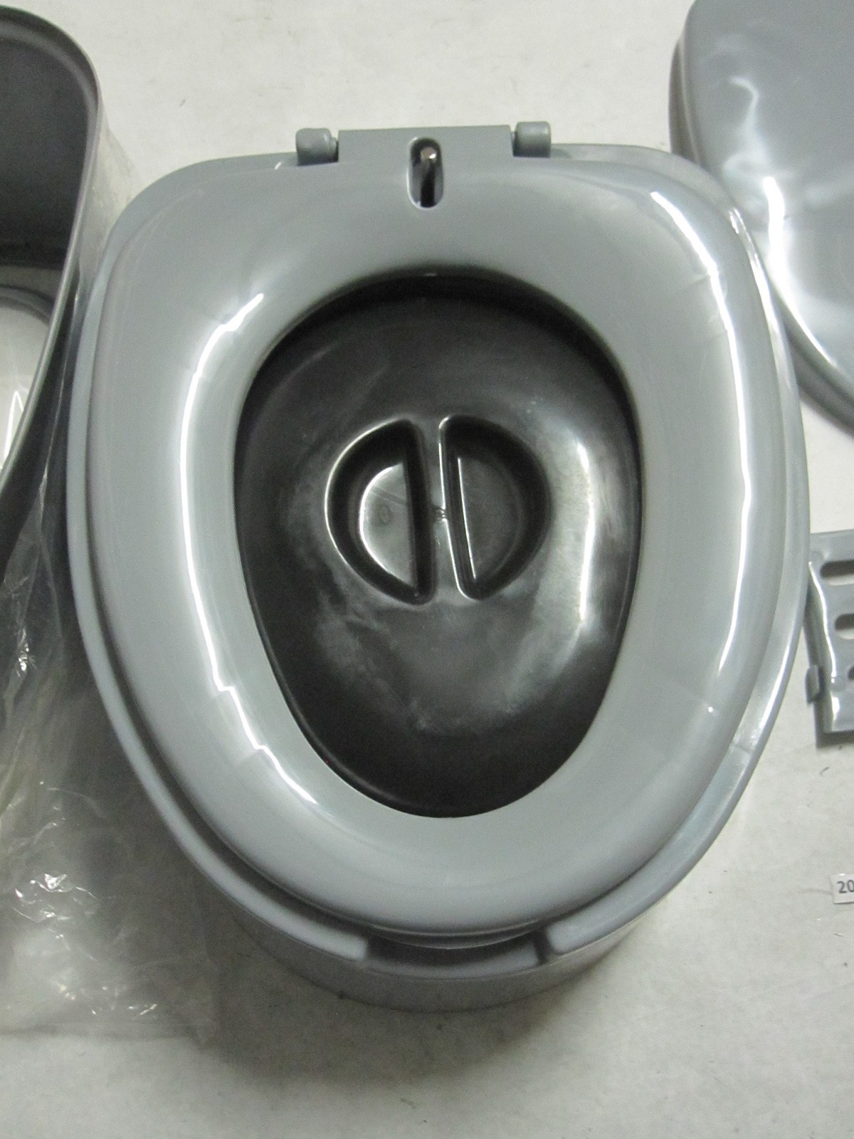 Portable Travel Toilet Indoor Outdoor for Outdoor Camping Grey Adult