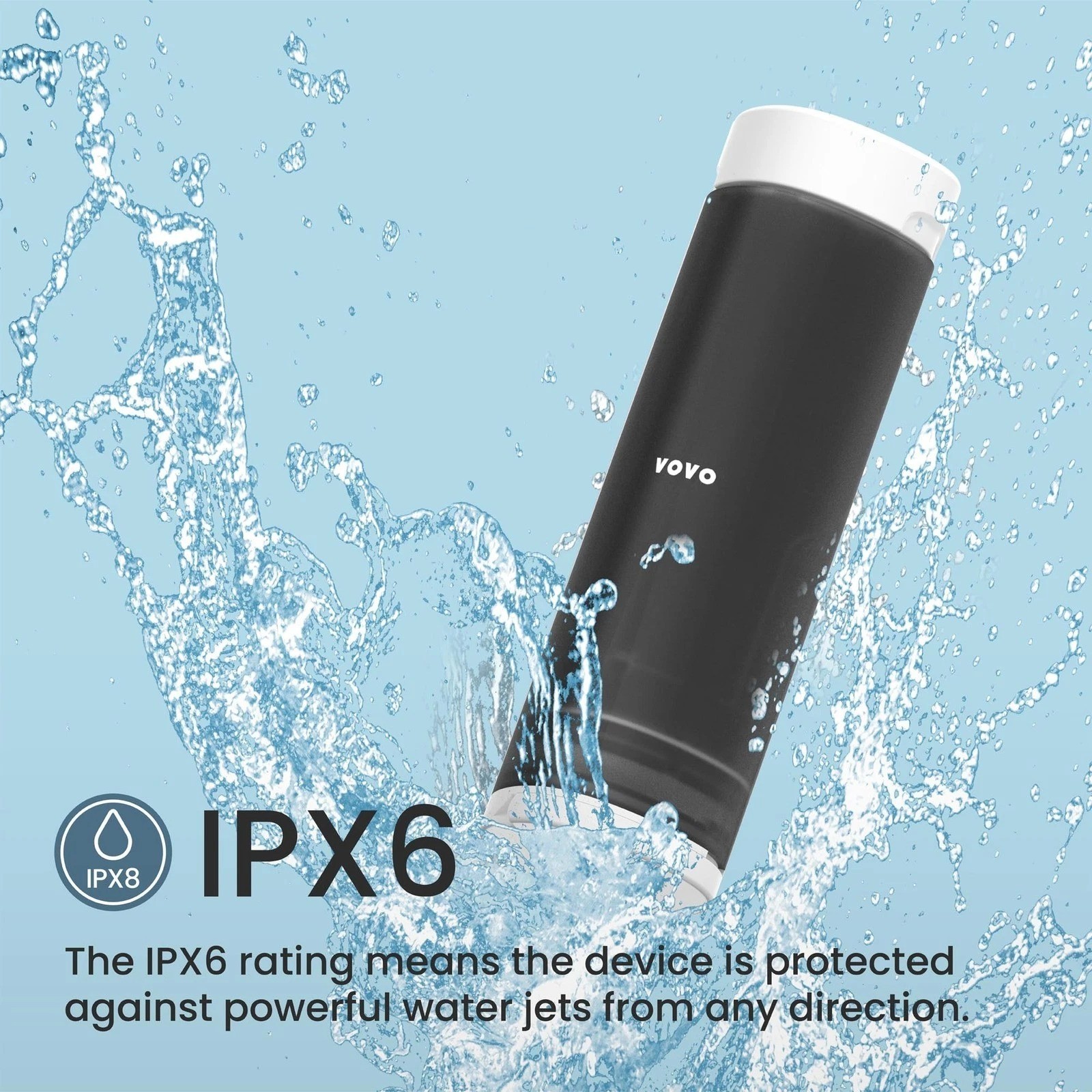 VOVO Go Portable Electric Bidet for Travel IPX6 Waterproof Dual Mode sprayer