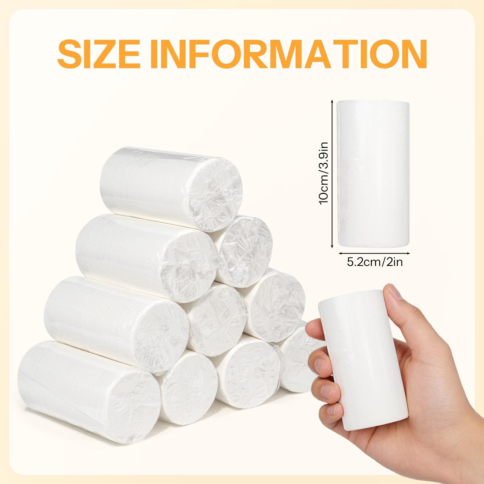 25-Pack Travel Bulk, Individually Wrapped RV , Compact Coreless Rolls, Septic…