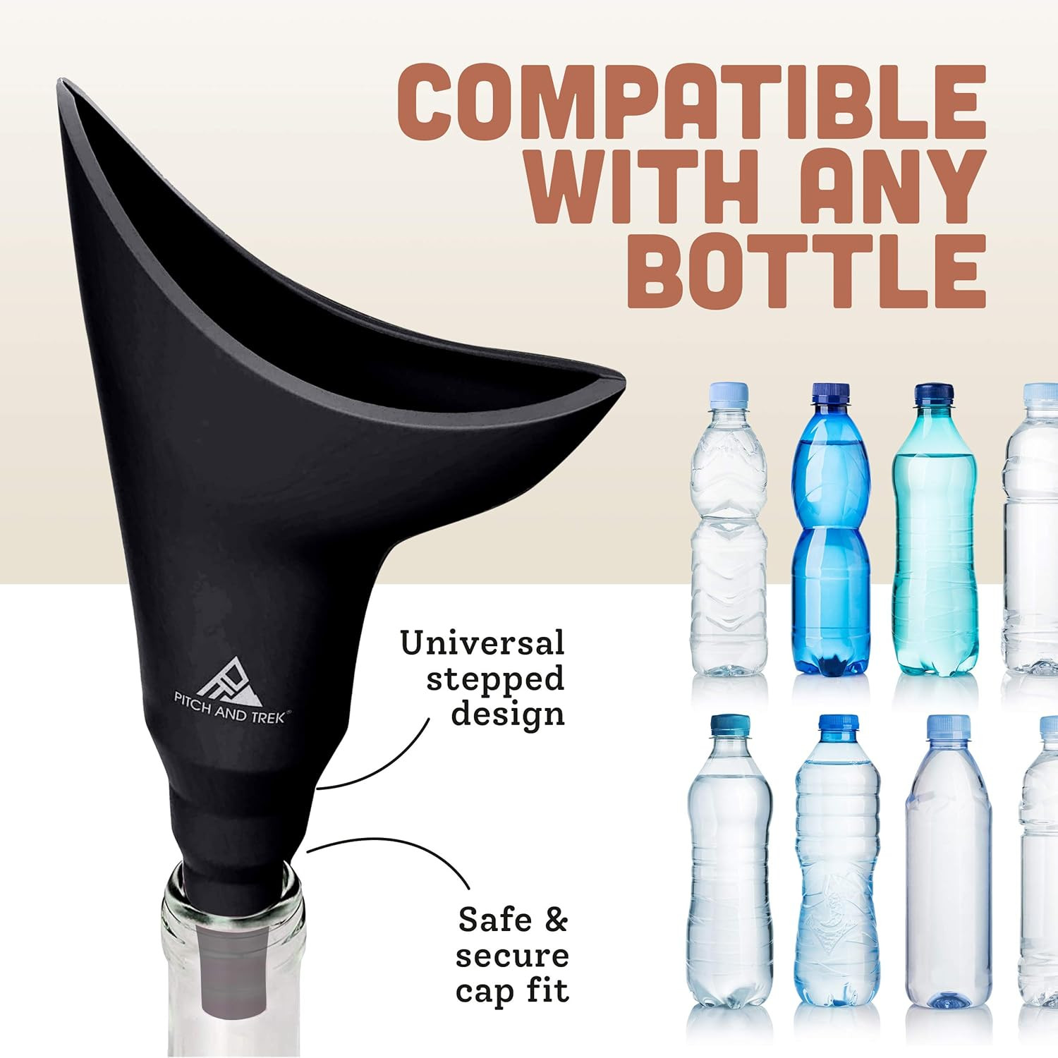 Female Urination Device, Silicone Standing Pee Funnel W/Discreet Carry Bag, for