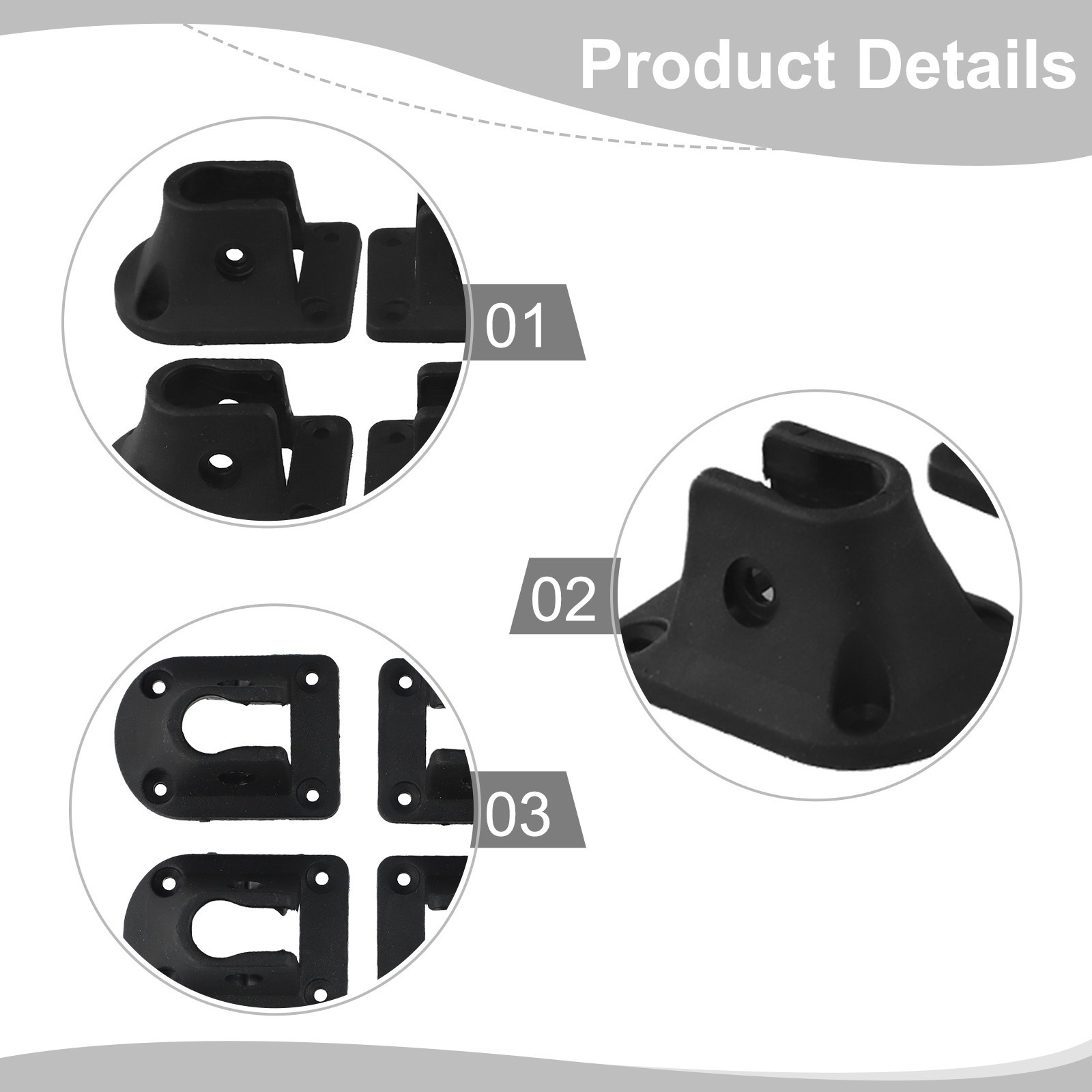Sturdy PP Material Folding Table Leg Brackets for Camping Furniture Repair