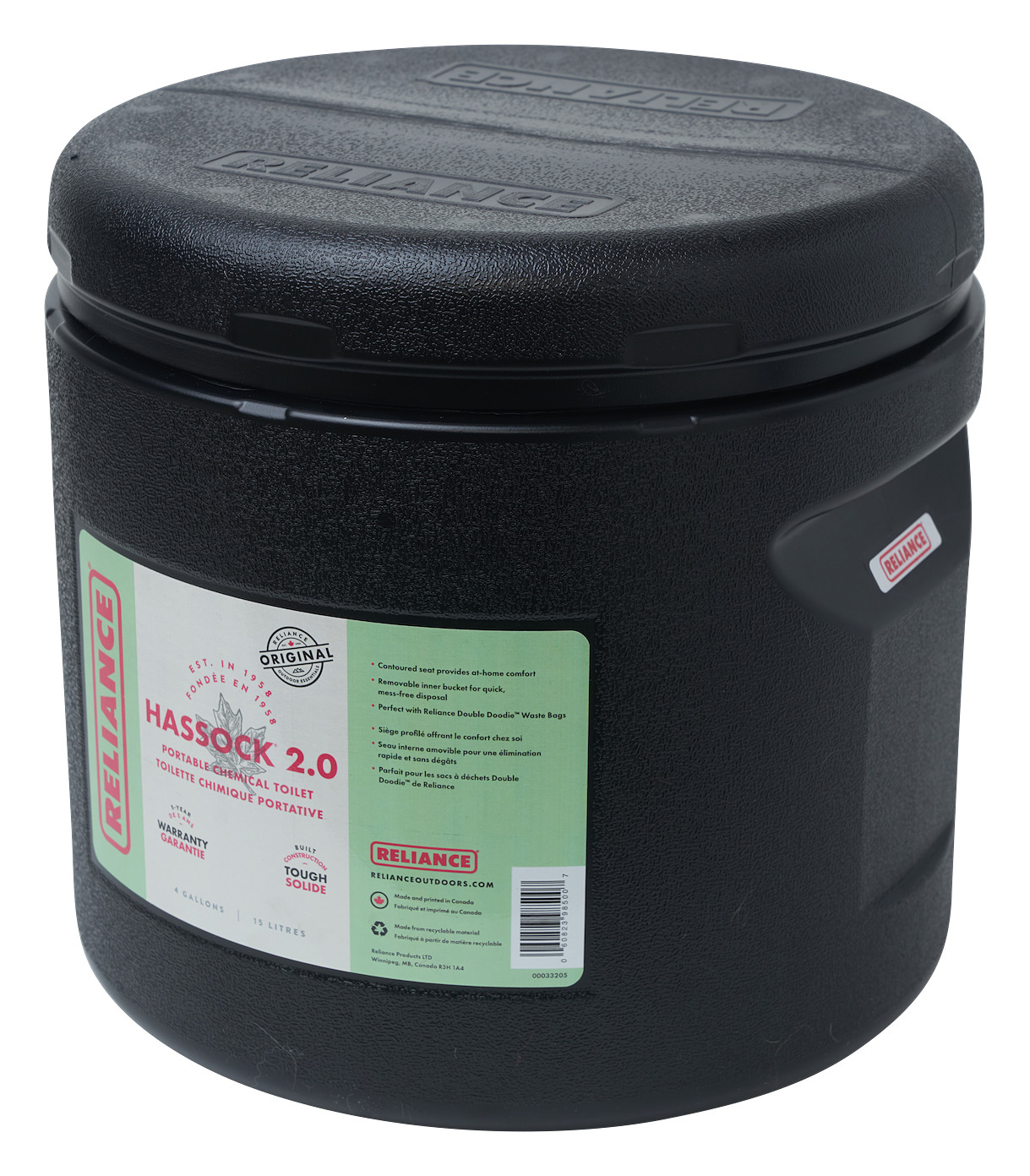 Reliance Hassock 2.0 Portable Toilet