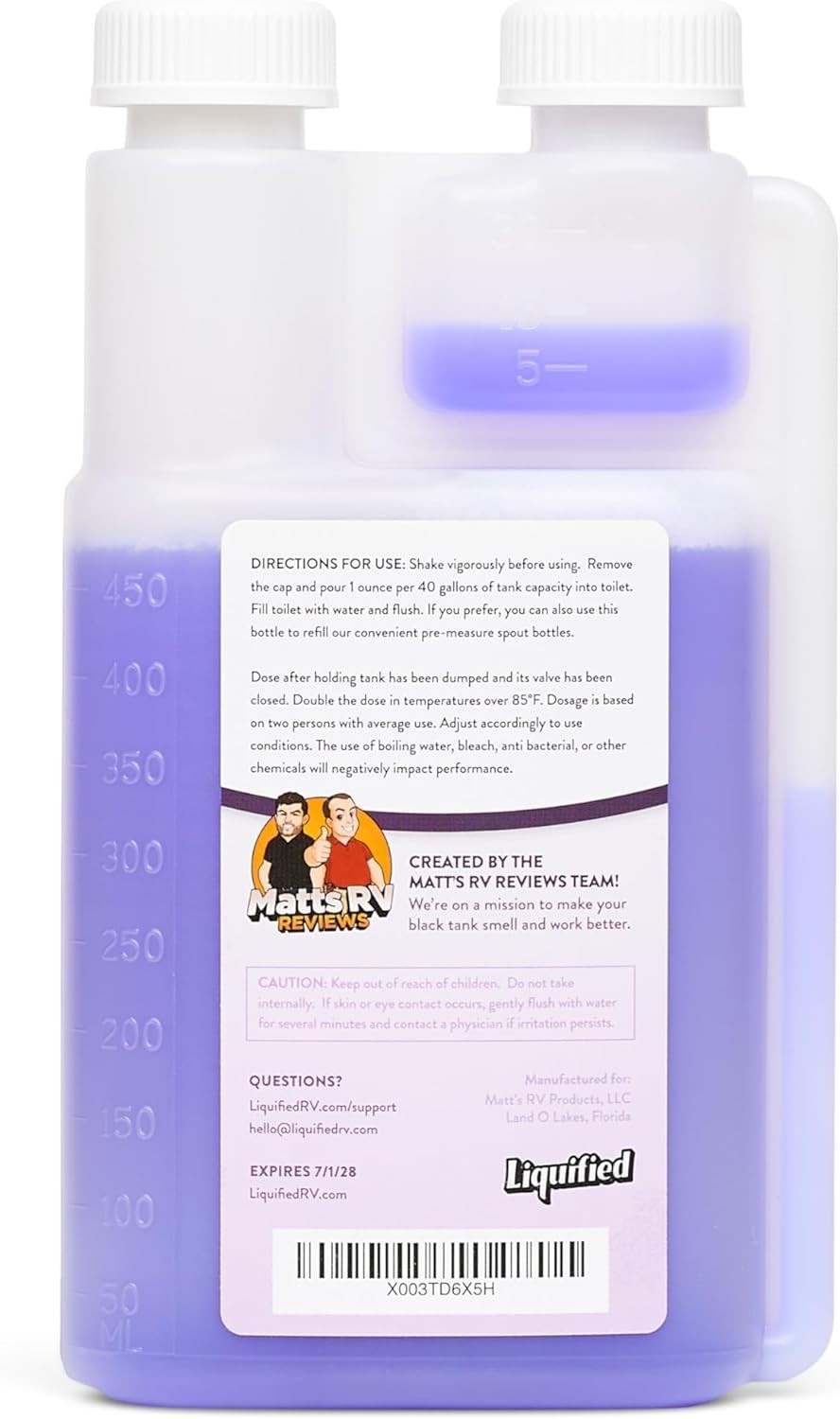 Eco-Friendly Lavender Black Tank Digester – 16oz Odor Eliminator Made in USA