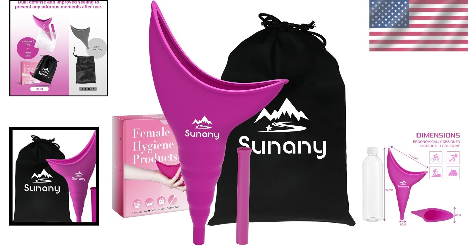 Compact and Lightweight Female Urinal for Easy Use During Outdoor Adventures