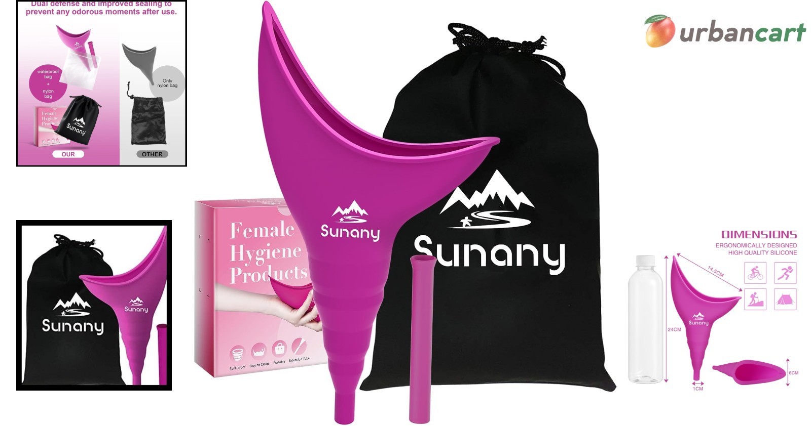 Feminine Portable Silicone Urinal – Travel & Outdoors Convenience