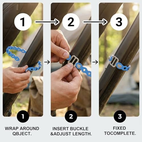 Modular Straps, Safety Strap Set to Secure Splits, 70 pound load, 8″ and Blue