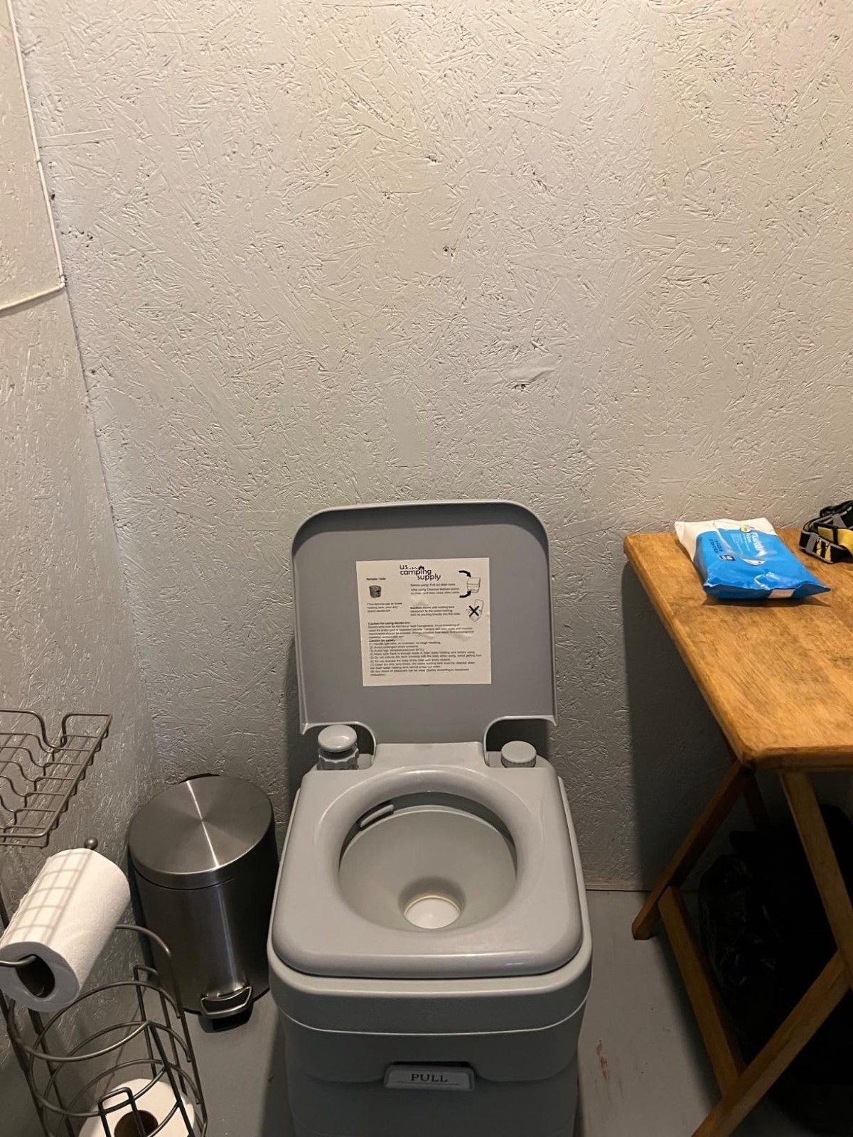 Portable Toilet 10L 2.6 Gallon Camping Toilet Flush Travel Potty Indoor/Outdoor