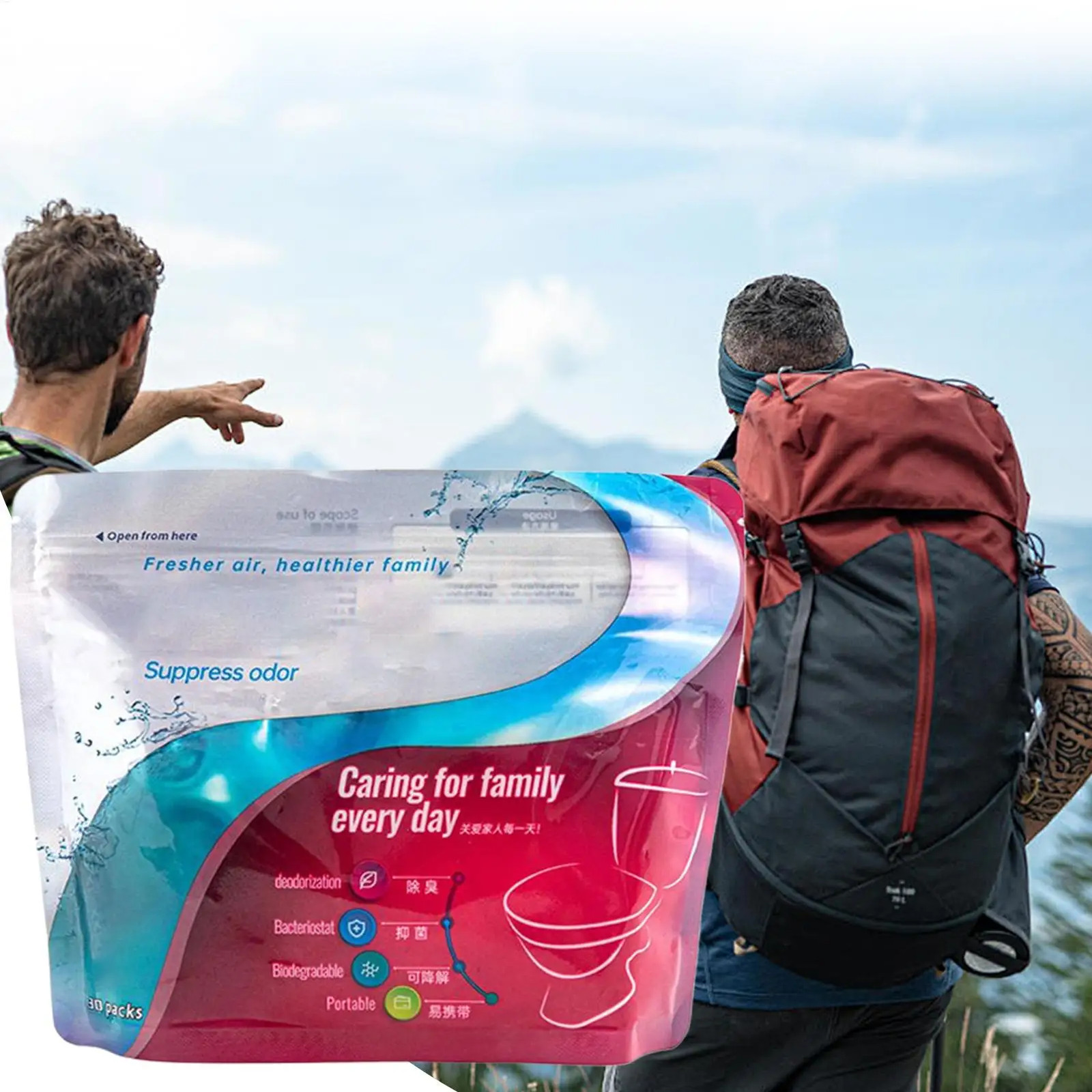 Portable Toilet Absorbent Gel Emergency Urine Bag Coagulant Camping Toilet Powde