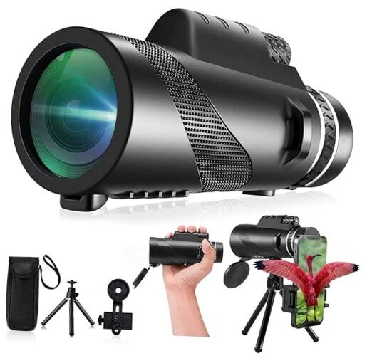 Monocular-Telescope 80×100 High Powered Monoculars High Definition for Green