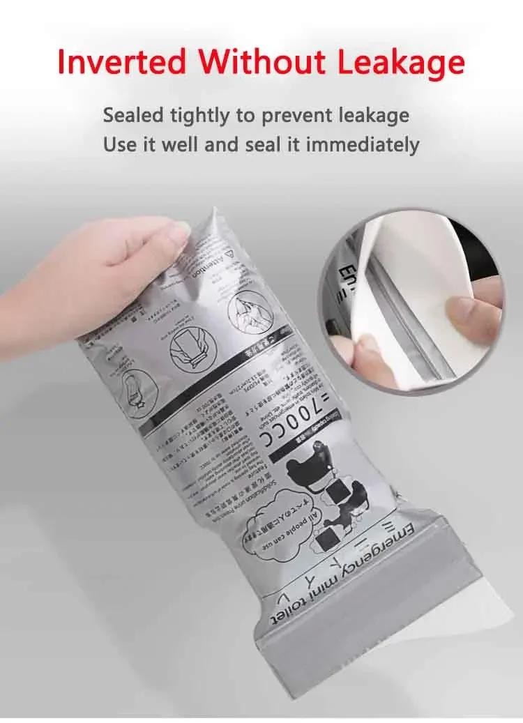 Car Emergency Disposable Urine Bag, Portable Unisex Toilet for Travel & Traffic