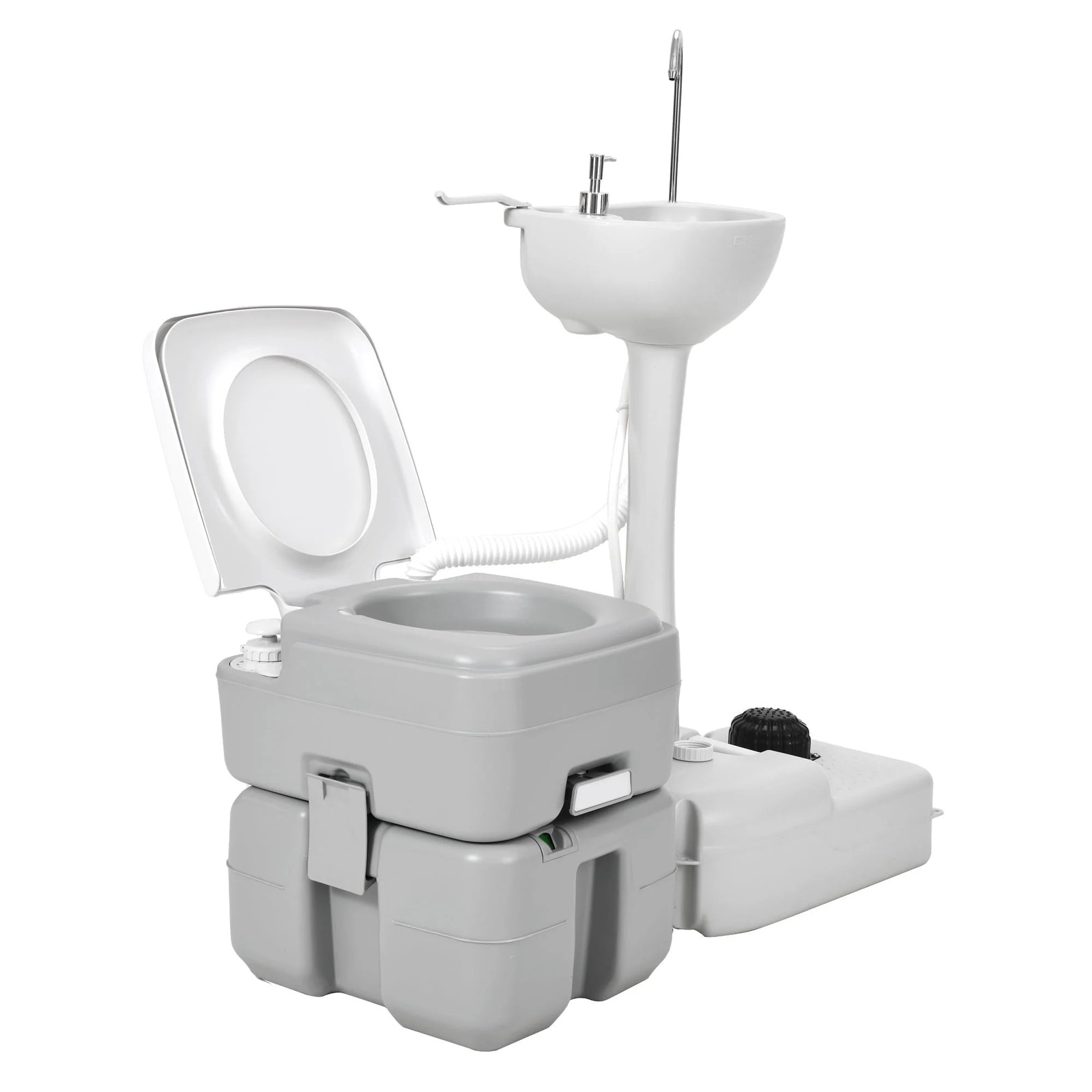 5.3 Gallon Portable Toilet 17L Portable Camping Sink Hand Wash Basin Station