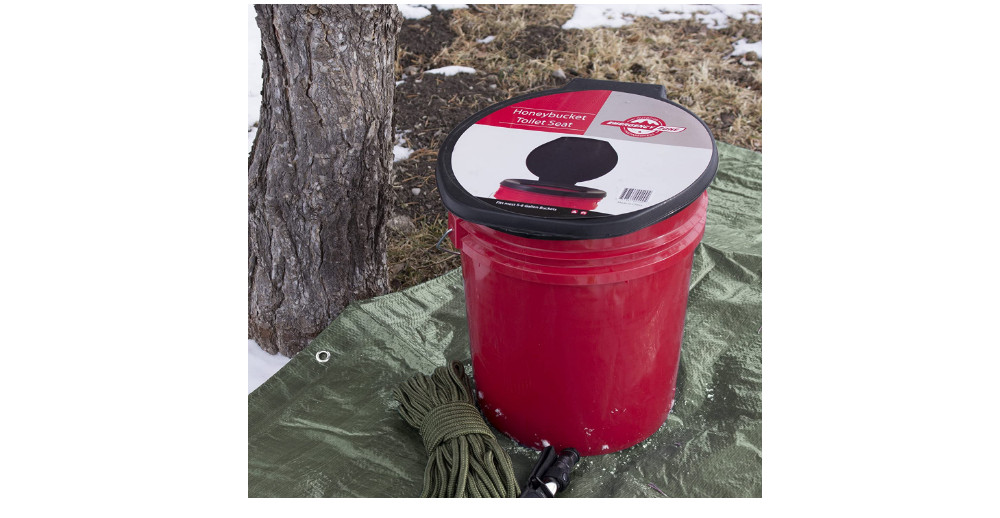 Portable Camping Survival Emergency Toilet Seat Lid 5 Gallon Buckets Lightweight