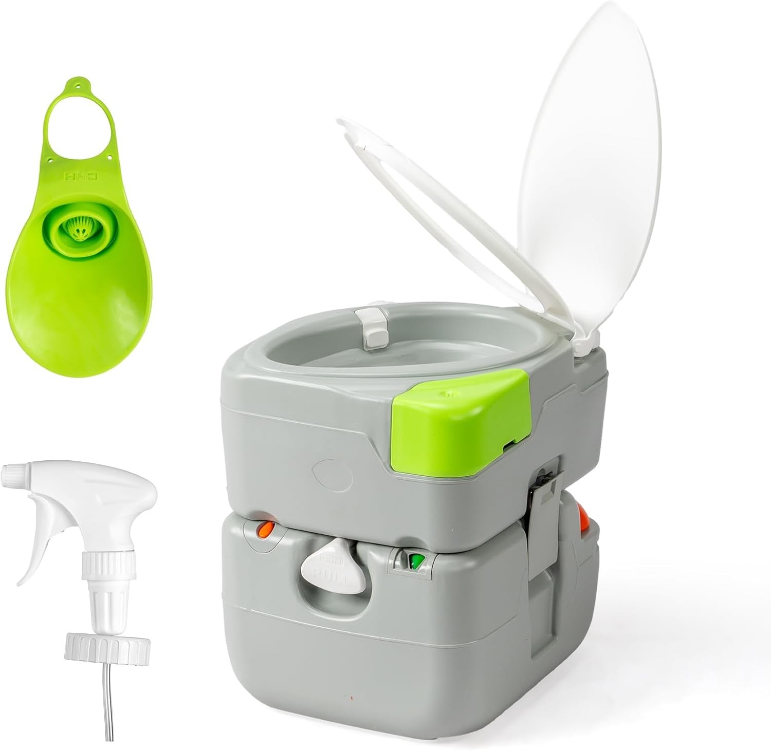 Portable 5.3 Gallon Camping Toilet w/Carrying Bag,Large Capacity Tank