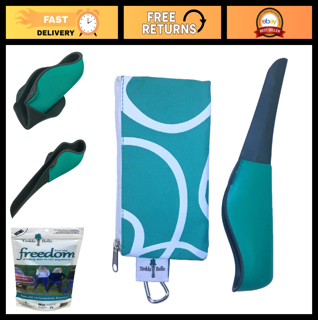 Portable Female Urination Device – Stand to Pee, Compact Urinal for Travel, Camp