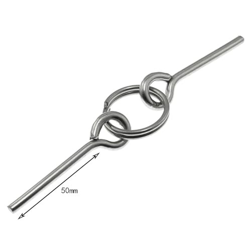 4PCS Replacement Tent Grommet Pins 5mmx50mm Double Needle Nail Ring Ultra