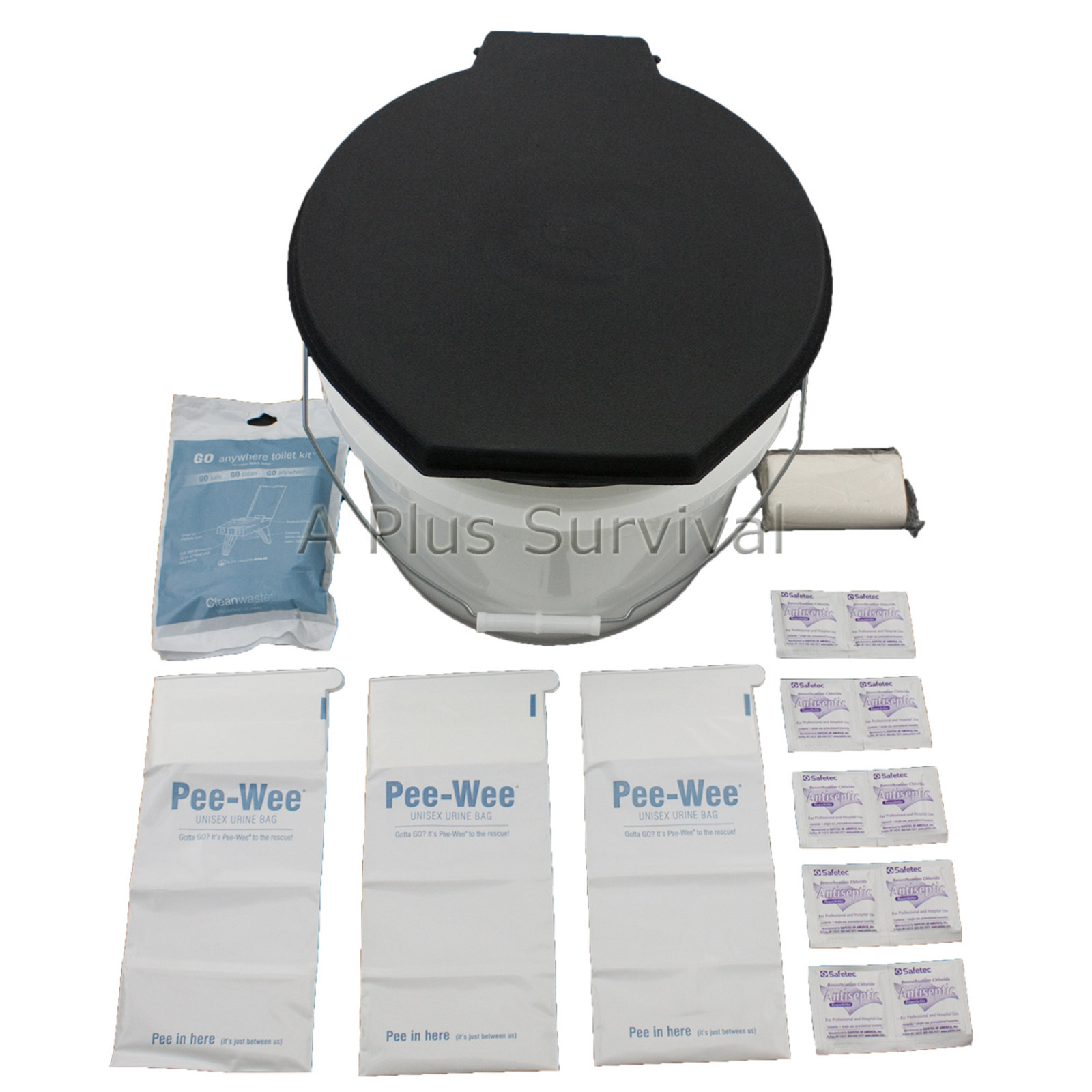 Portable Honey Bucket Kit – Boat Car School Work Office Home Emergency Survival