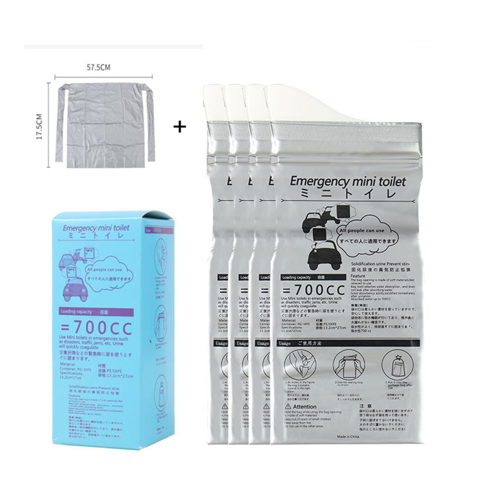 5/10pcs Emergency Portable Car Urine Bag 700ml Mini Toilet Urine Bag Disposable