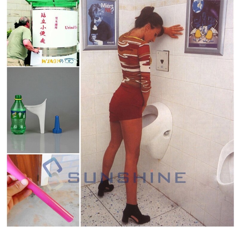 3PCS Reusable Portable Urinal Women Female Travel Camping Standing Pee Device
