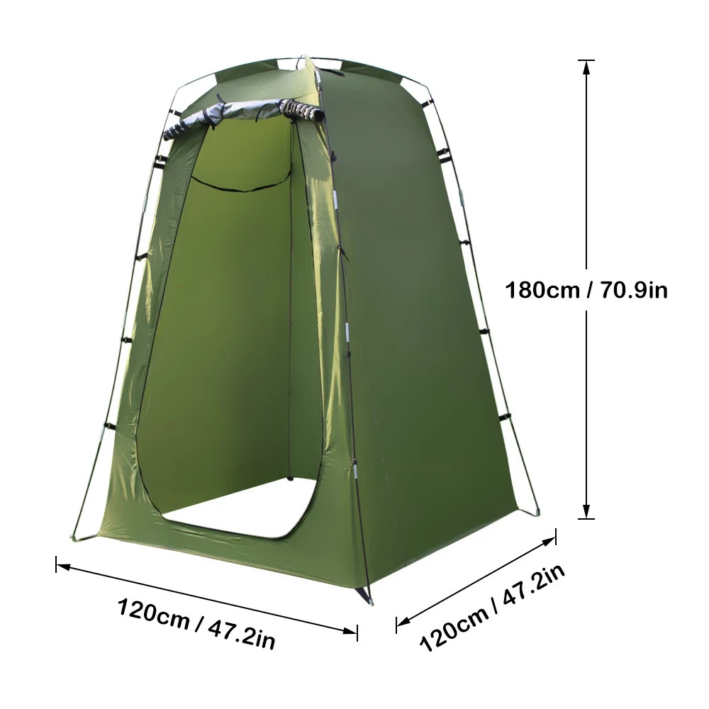 Portable Toilet Kit,Camping Toilet with Pop-Up Privacy Tent Shower Changing Room