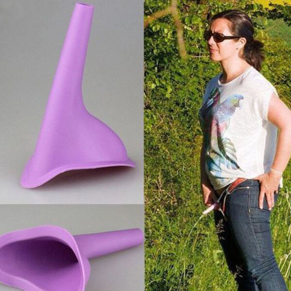 2-Pack Female Urinal Bathroom Portable Potty Pee Standing Up Toilet No Squatting