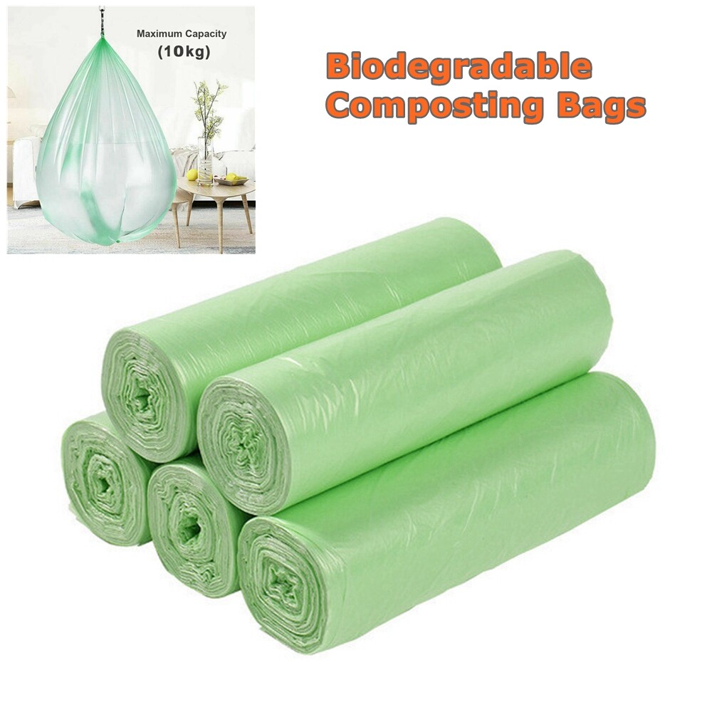100Pcs Portable Composting Biodegradable Bags Camping Festival Toilet Home Clean