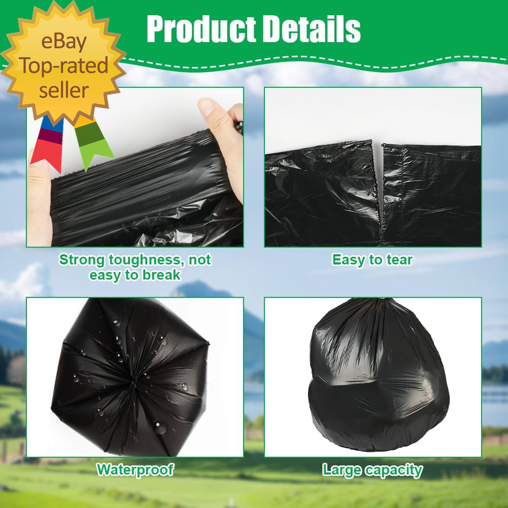 Camping Toilet Bags, 120 PCS (6 Roll) Portable Toilet Bags, Thickened Toilet Was