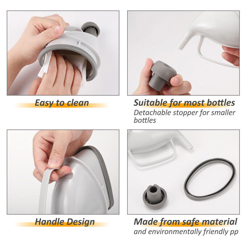 1-3X Portable Urinal Male Female Travel Camping Car Toilet Emergenc Pee Outdoor