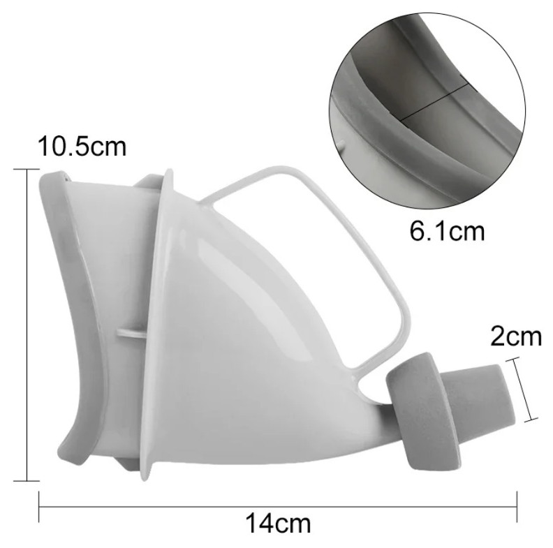1pc Portable Unisex Urinal Funnel Travel Camping Aid For Man Woman Children