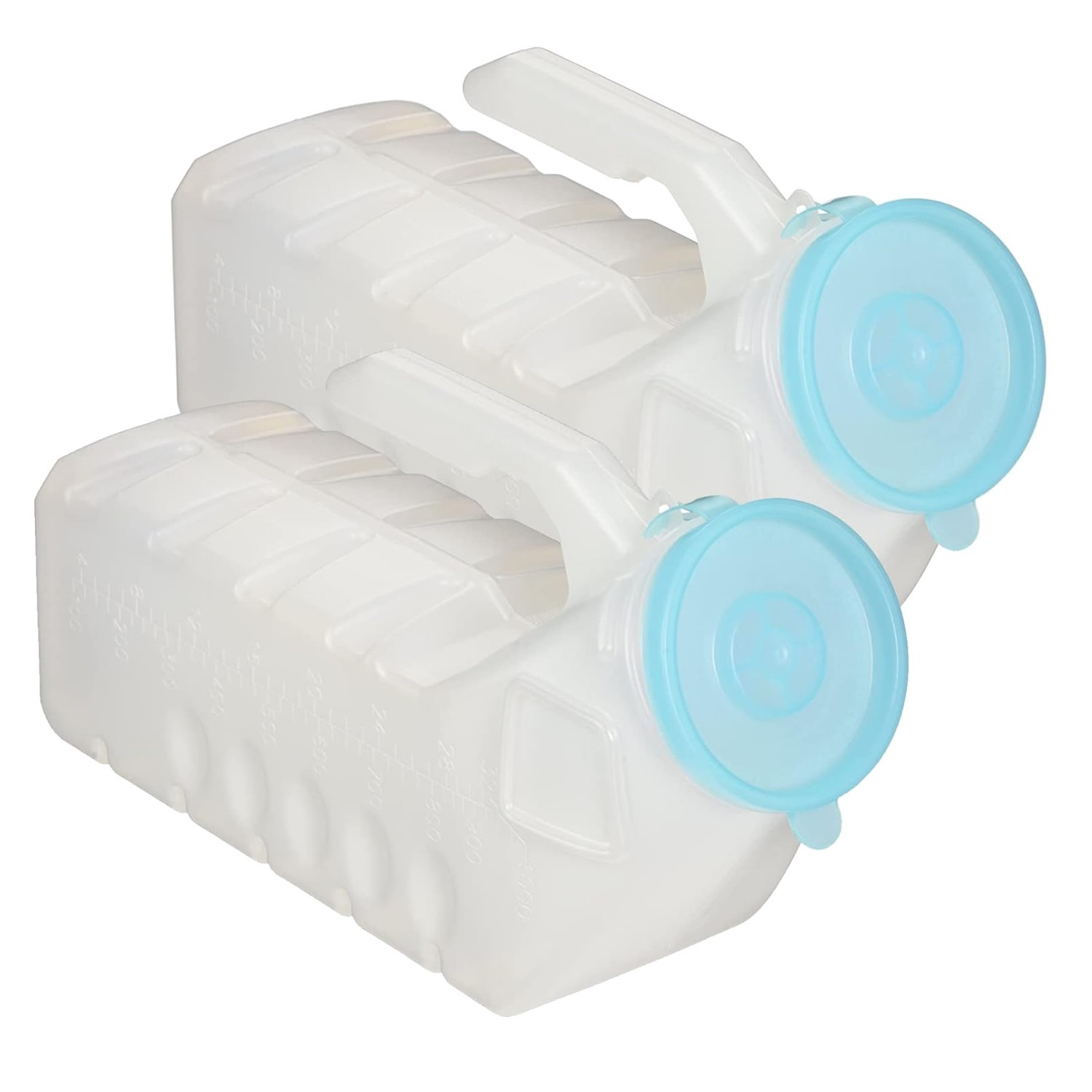 1000ml Portable Urinals for Men – 2 Pack, Spill-Proof & Glow-in-Dark Convenience