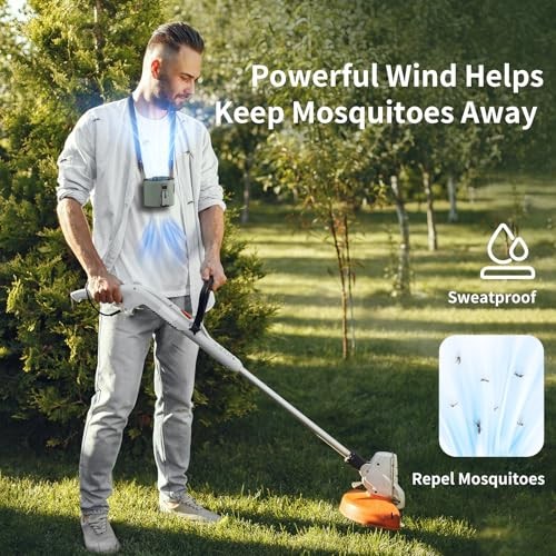 Socool 4000mAh Portable Waist Fan Clip on Wearable Belt Personal Fan Green
