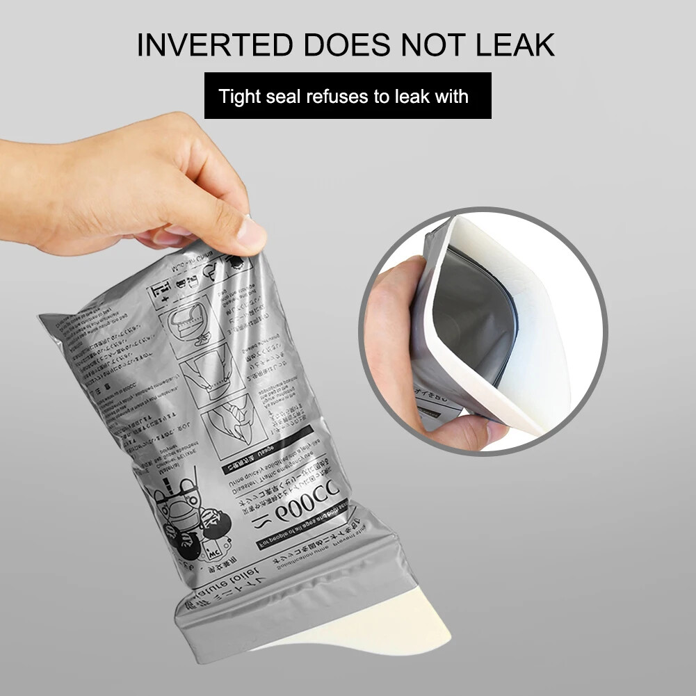 100-8PC Outdoor Emergency Urine Bags 600ml Disposable Mobile Toilet Portable Bag