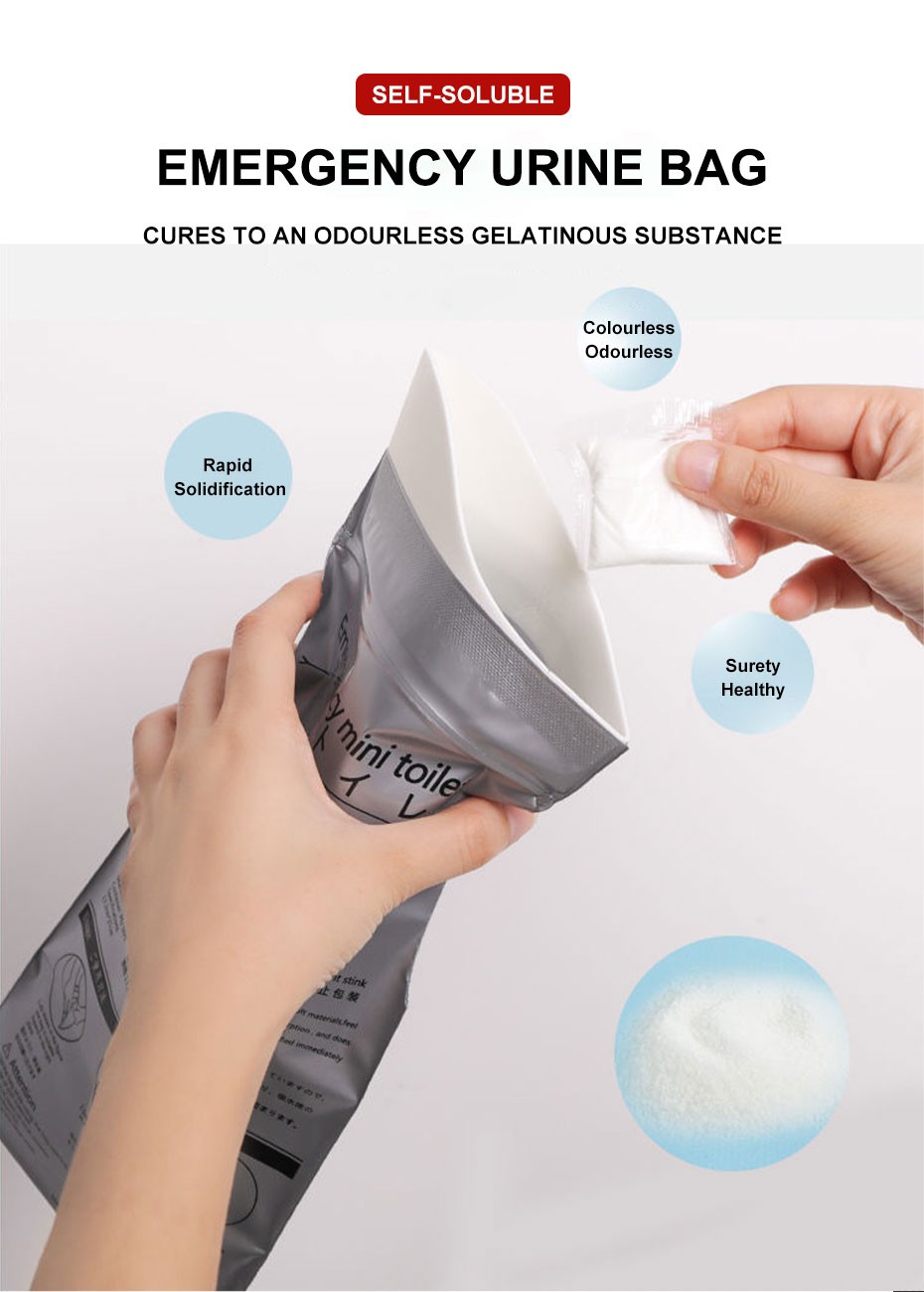 4PCS Car Emergency Urinate Bags 700ml Easy Take Piss Travel Mini Mobile Toilet