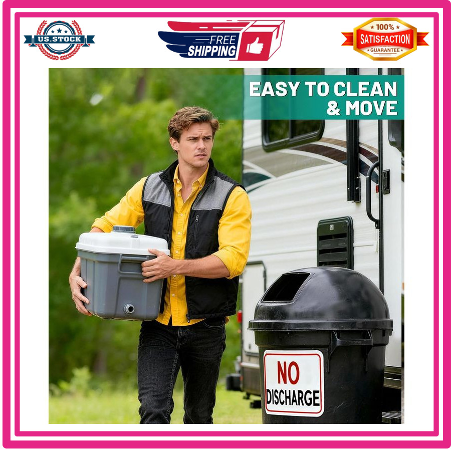 Portable Toilet Gel Powder for Camping,Hiking–Pee.Poo Powder for Outdoor Toilets