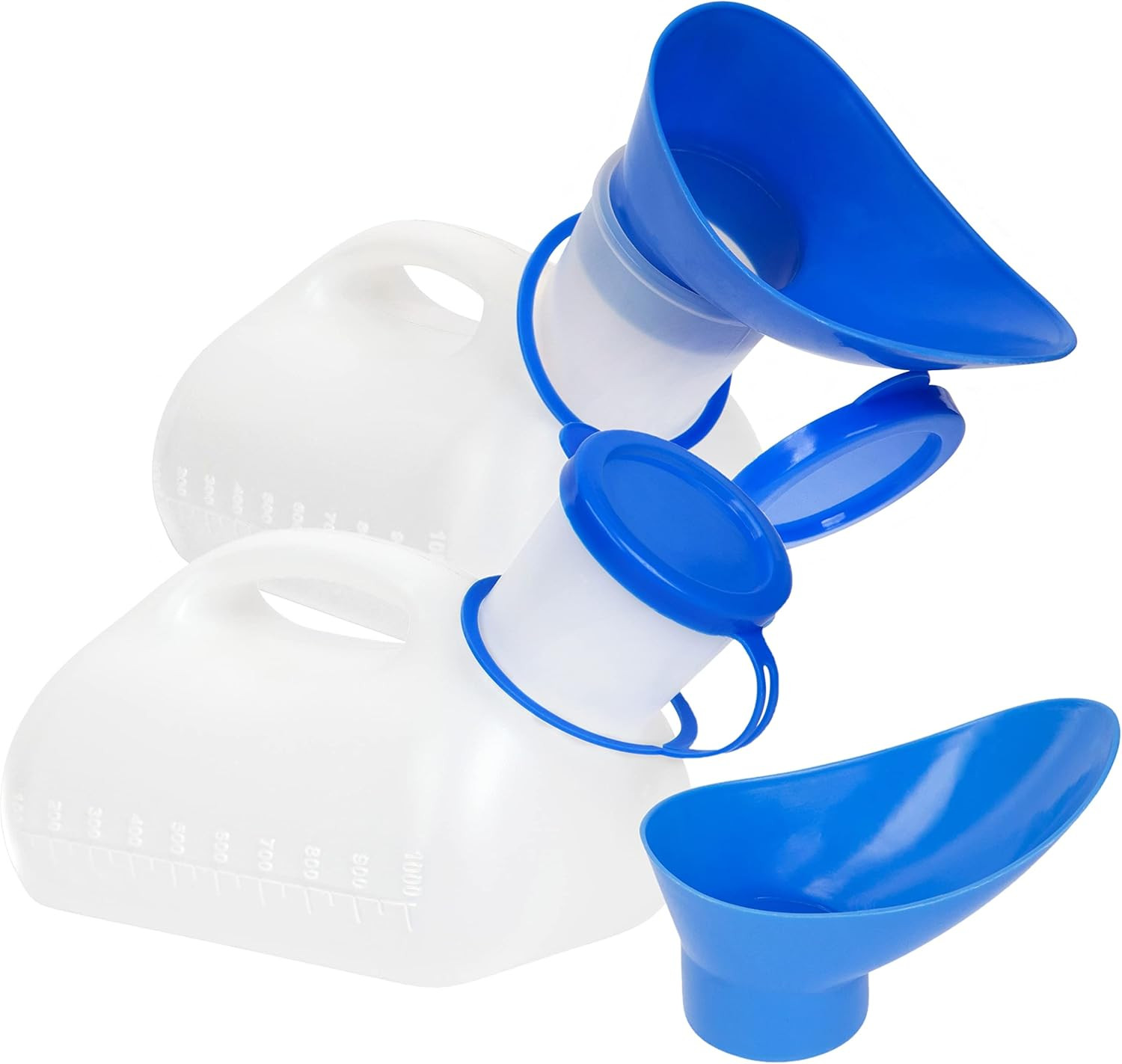 Unisex Urinal Bottle (2 Pack) – Portable Urinal for Women & Men – Female Urinal