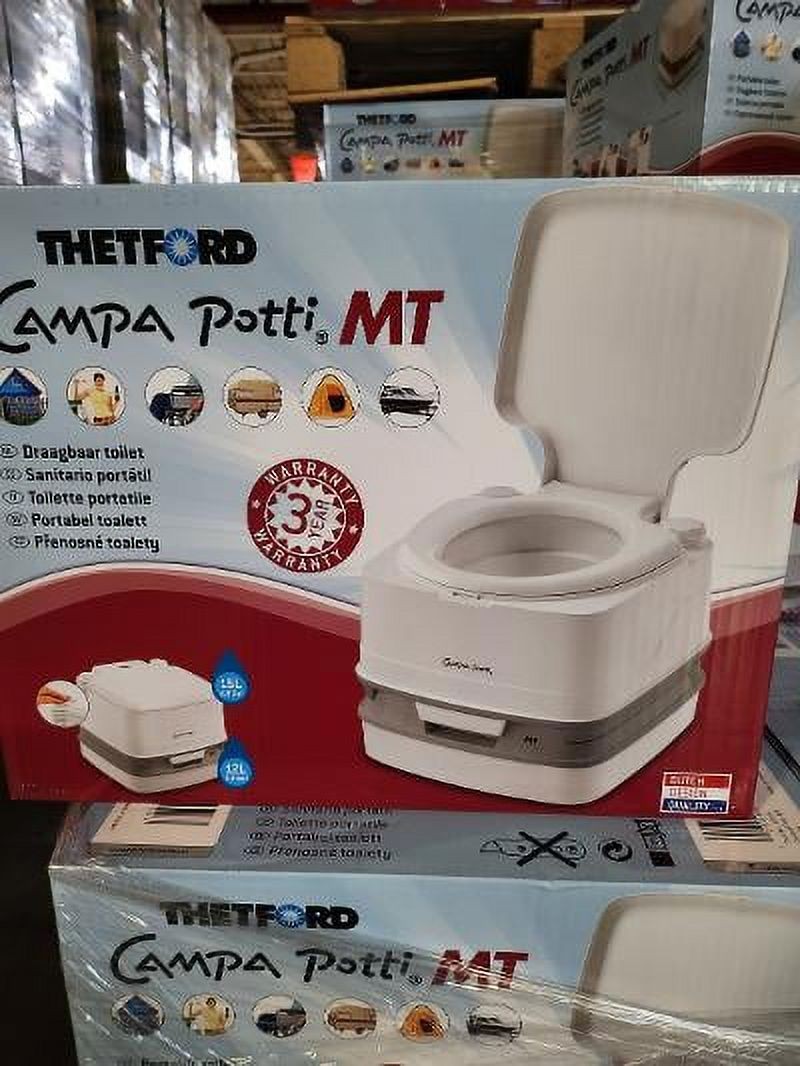 Thetford Campa Potti MT Portable Toilet, 4 Gallon Camping Toilet, Outdoor Use