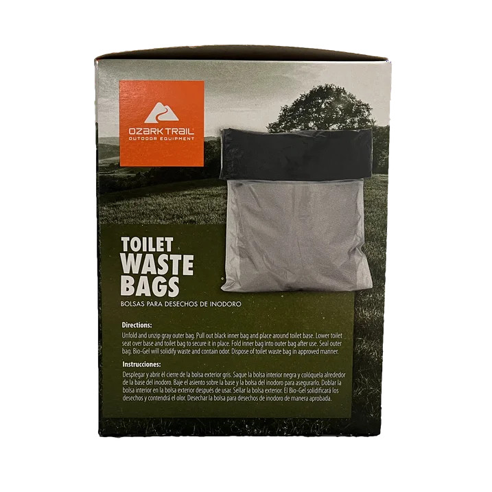 Ozark Trail Portable Toilet Waste Bags, 6 Count