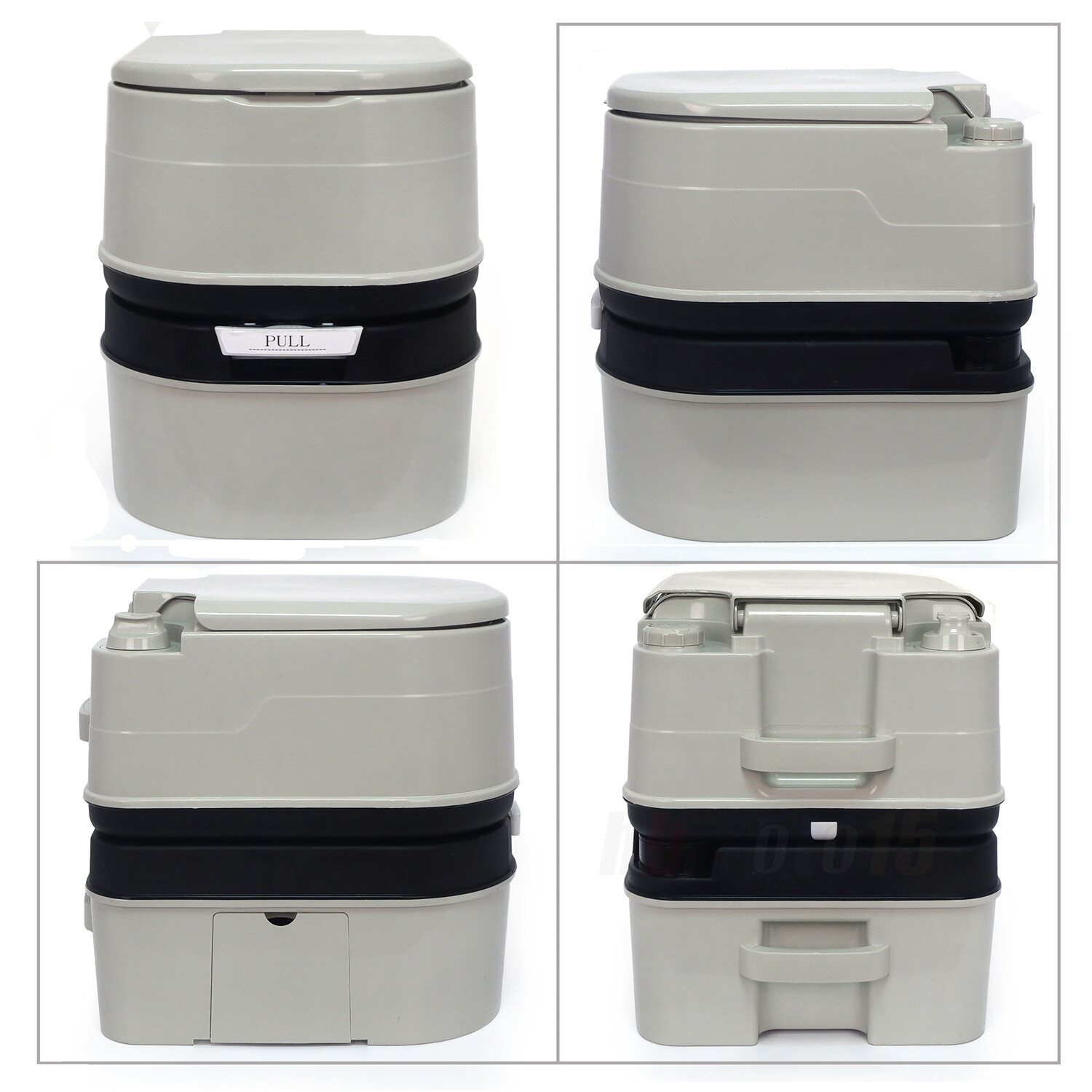 H:45 L:45 W:35 CM Temporary Toilet For Outdoor Touring Car Tent Small Room GRAY