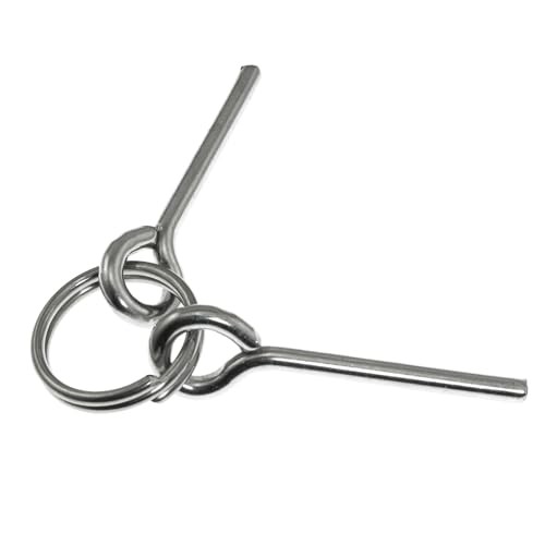 4PCS Replacement Tent Grommet Pins 5mmx50mm Double Needle Nail Ring Ultra