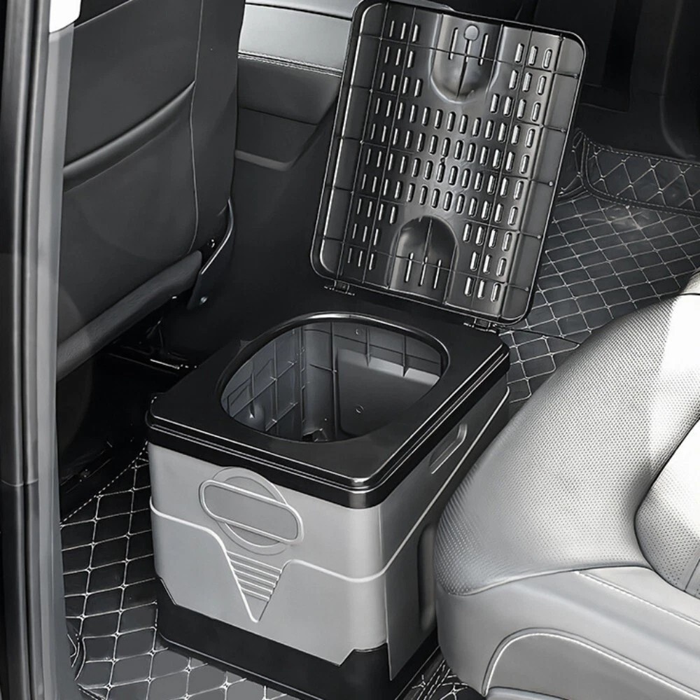 Portable Camping Toilet 20L Foldable Potty for Car Travel ,Hiking Emergency Use