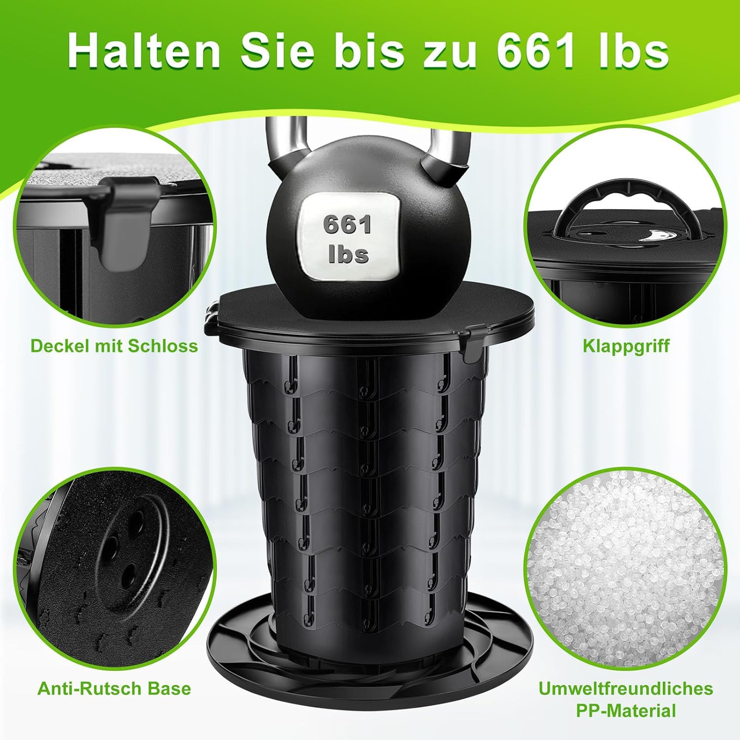 Compact Camping Toilet Foldable | Portable Mobile Toilet | Height Adjustable Cam