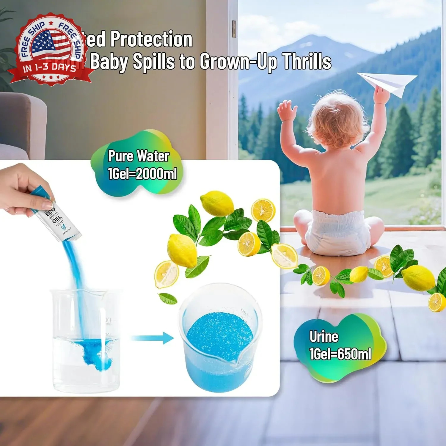 25 Portable Toilet Bags with 25 Poo Gels, 8 Gallon Leak-Proof Camping Toilet Was