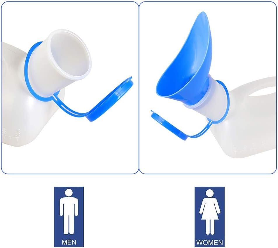 Portable Urinal, Urinals for Men Spill Proof, 34oz /1000ml Urinal for Car,Tra…