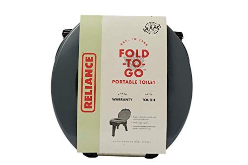 Products FOLD-to-GO Folding Portable Camping Toilet | 300 Pound Capacity | Co…
