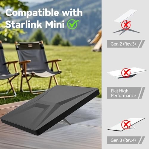 Black Starlink Mini Cover Case with Carabiner Clip – Style A – Black