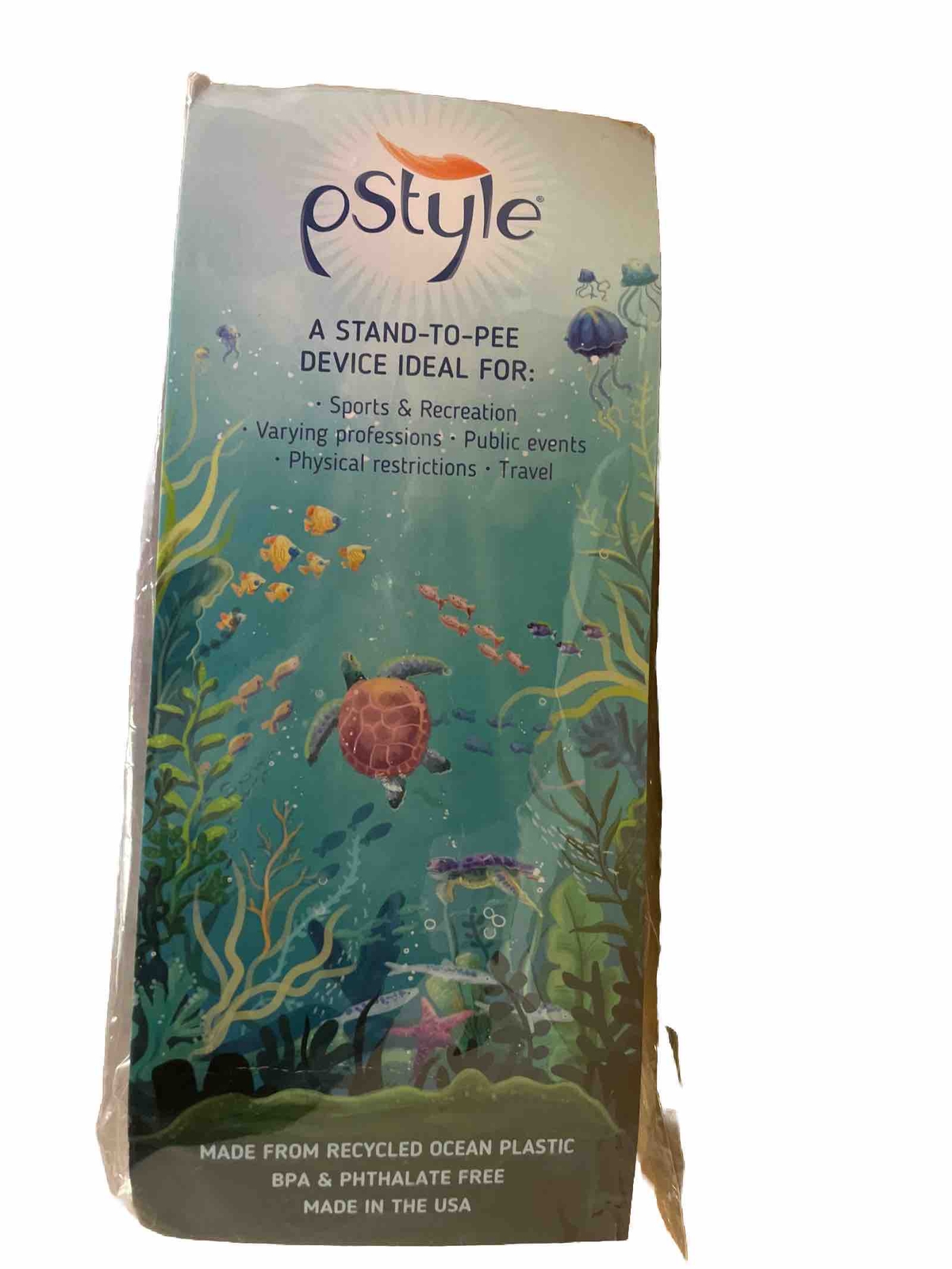 pStyle Recycled Ocean Plastic Made in USA Stand to Pee with Ease Camping Hiking