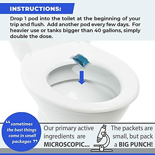 Rv Toilet Treatment Drop Ins 24 Easy Flush Selfdissolving Rv Black Tank Treatmen